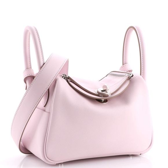 Hermes Lindy Bag Verso Swift Mini Pink - Picture 3 of 8